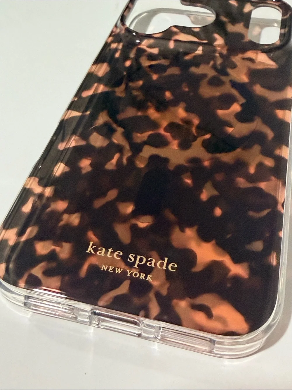 kate spade Tortoiseshell Black & Brown IPhone Case 17 pro Max